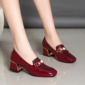 Bota Feminina de Couro Cristhy
