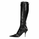 Bota Feminina de Couro Cano Longo Everly