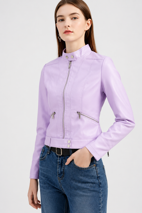 Jaqueta Feminina de Couro Beckey