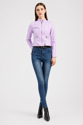Jaqueta Feminina de Couro Beckey