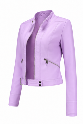 Jaqueta Feminina de Couro Beckey