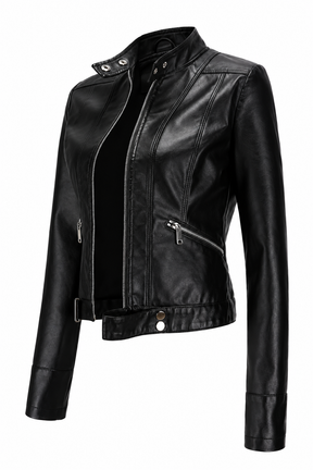 Jaqueta Feminina de Couro Beckey