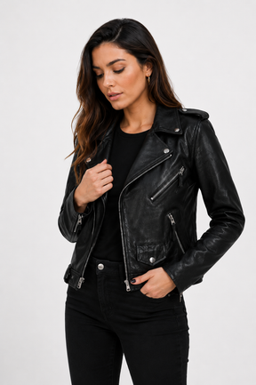Jaqueta Feminina de Couro Outwear