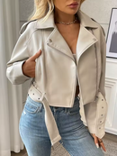 Jaqueta de Couro Feminina Kabani Capri