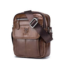 Bolsa de Ombro em Couro Genuino- Bull Captain