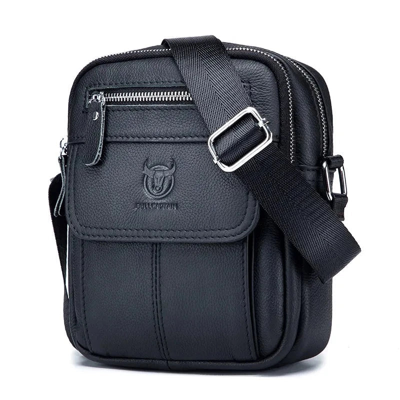 Bolsa de Ombro em Couro Genuino- Bull Captain