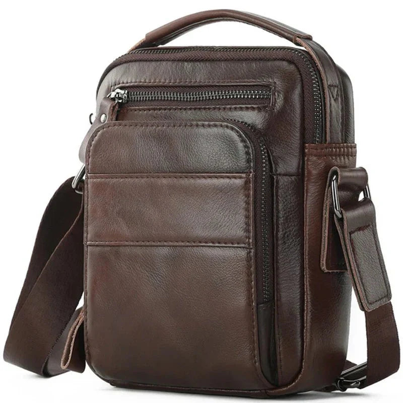 Bolsa de Ombro em Couro Genuino -  Genuine Premium