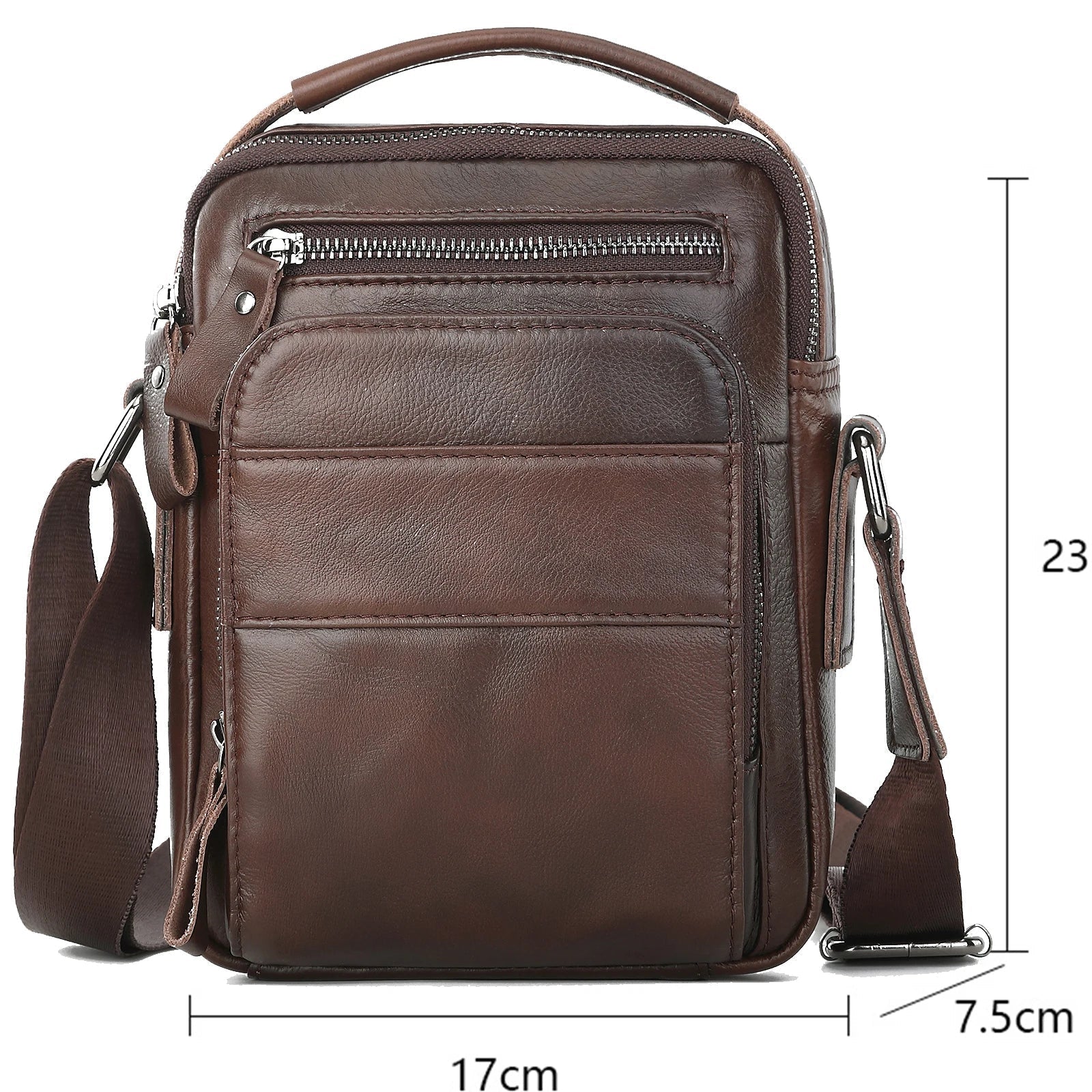 Bolsa de Ombro em Couro Genuino -  Genuine Premium