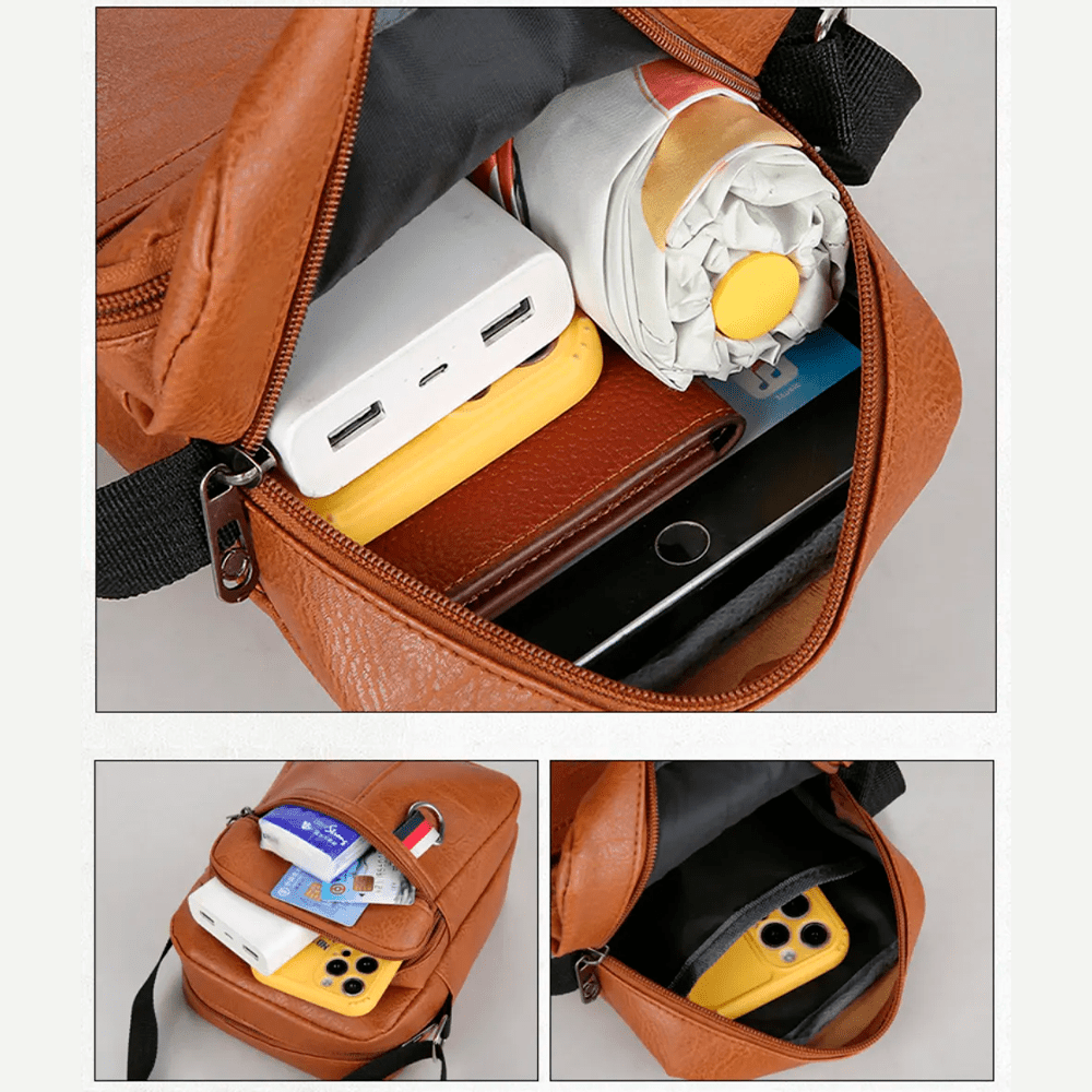 Bolsa de Ombro em Couro Genuino - Hernandes Ferraz