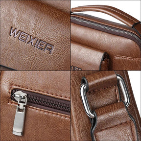 Bolsa de Ombro em Couro Genuino - Weixier Premium