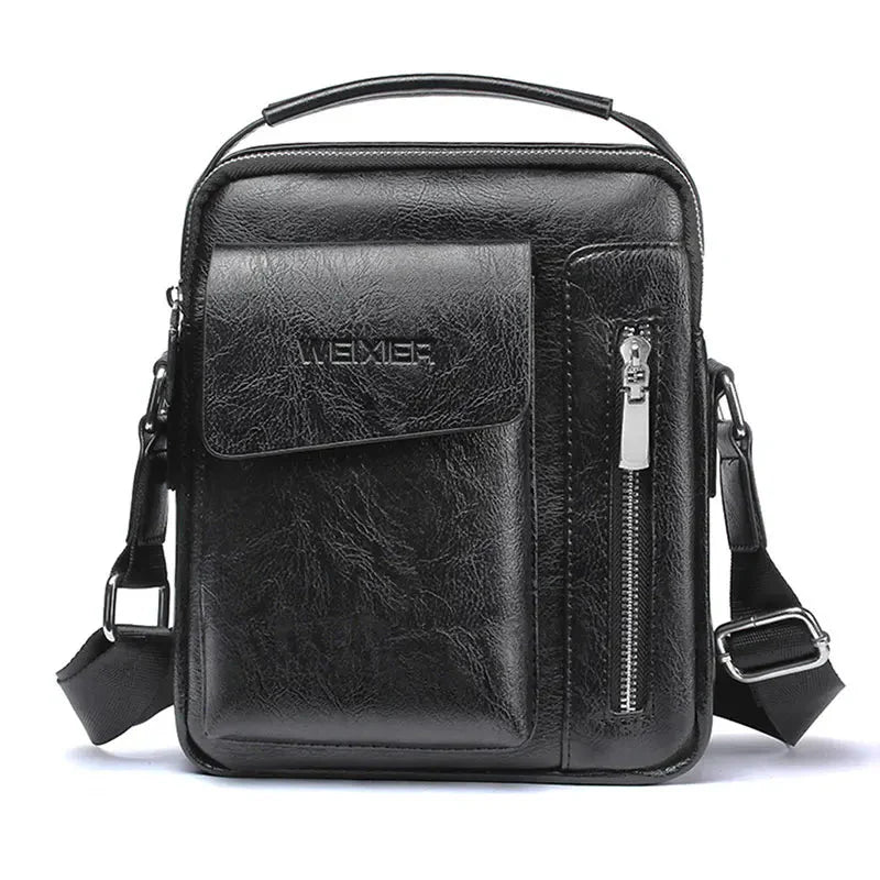 Bolsa de Ombro em Couro Genuino - Weixier Premium