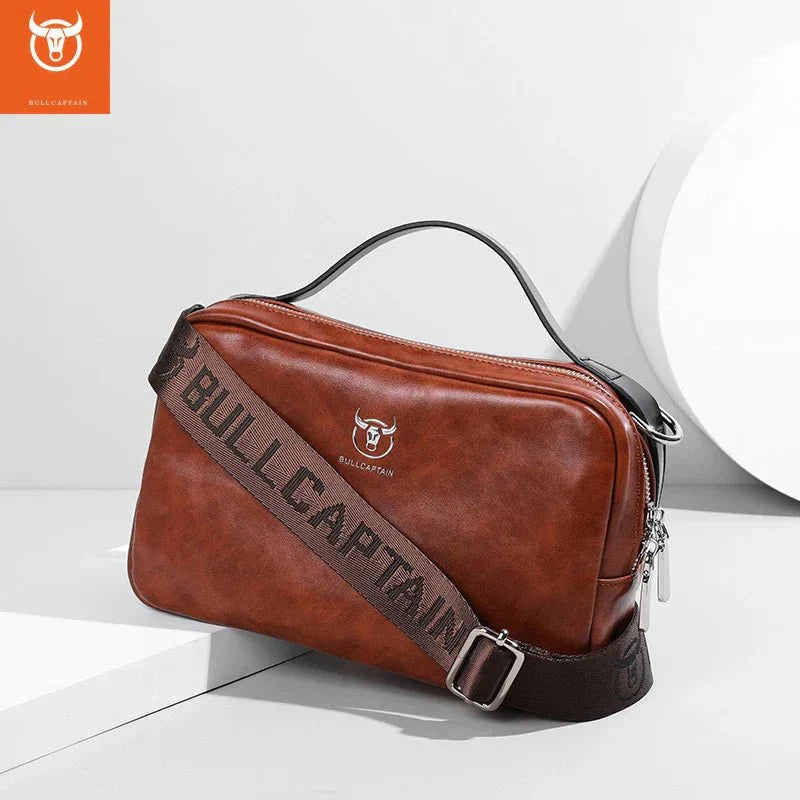 Bolsa de Ombro em Couro - Bull Captain