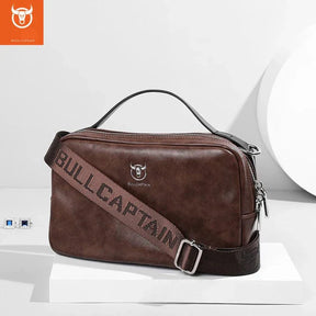 Bolsa de Ombro em Couro - Bull Captain