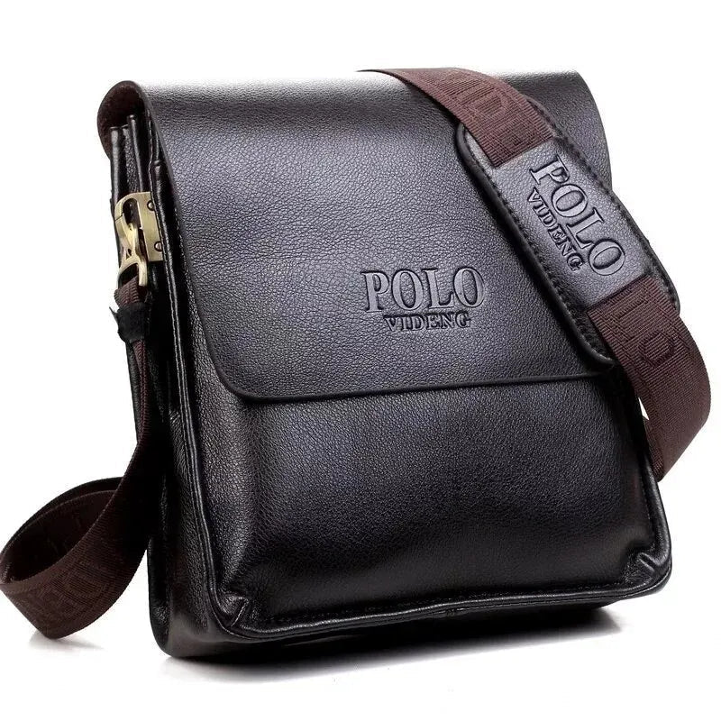 Bolsa de Ombro em Couro - Polo Premium