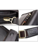 Bolsa de Ombro em Couro - Polo Premium