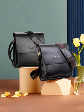 Bolsa de Ombro em Couro - Polo Premium
