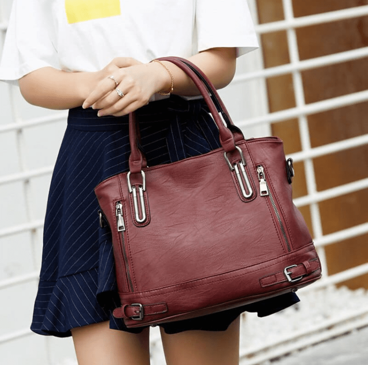 Bolsa Feminina Grande em Couro Genuino - Silvia Herraz