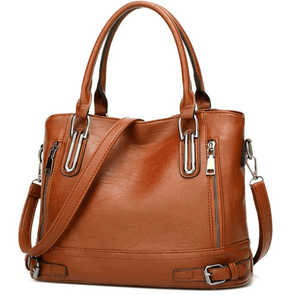 Bolsa Feminina Grande em Couro Genuino - Silvia Herraz