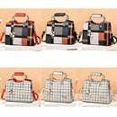 Bolsa Feminina Xadrez em Couro Genuino - Queen Premium