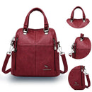 Bolsa Mochila Feminina em Couro Genuino - TwoInOne Premium