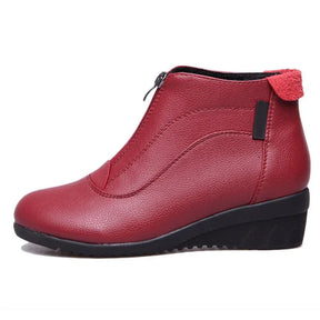 Bota de Couro Cano Curto Marye