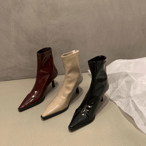 Bota de Couro Feminina Chelsea