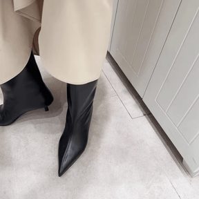 Bota de Couro Feminina Lauren