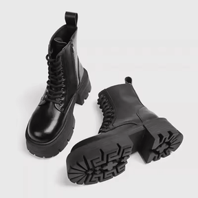 Bota Feminina Coturno Salto Grosso Queen