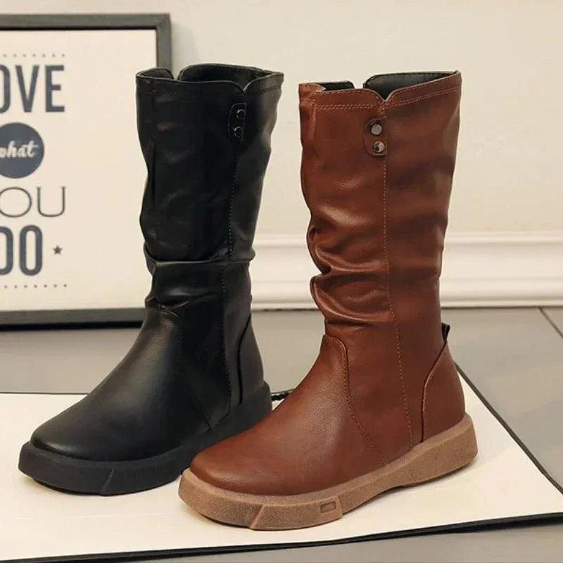 Bota Feminina de Couro Alice