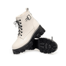 Bota Feminina de Couro Aveludada Fashion