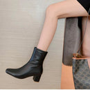 Bota Feminina de Couro Aveludada Heritage