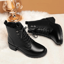 Bota Feminina de Couro Aveludada Martin