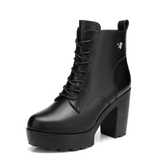 Bota Feminina de Couro Aveludada Mary