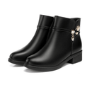 Bota Feminina de Couro Aveludada Stelle