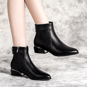Bota Feminina de Couro Britânico