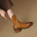 Bota Feminina de Couro Brooklyn