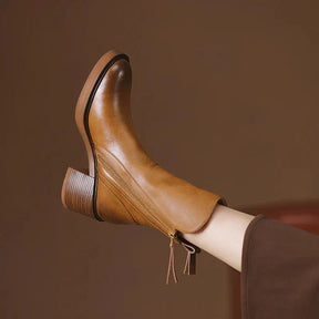 Bota Feminina de Couro Brooklyn
