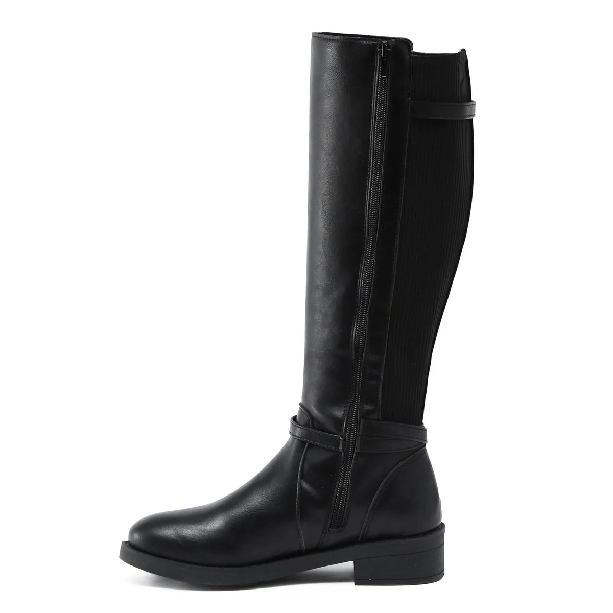 Bota Feminina de Couro Cano Alto Lua