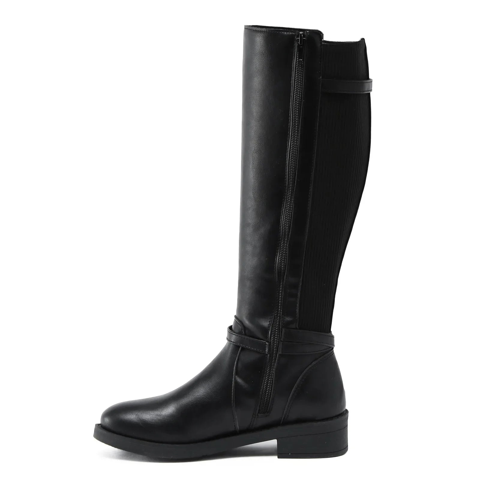 Bota Feminina de Couro Cano Alto Lua