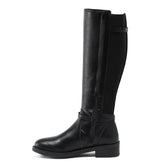 Bota Feminina de Couro Cano Alto Lua