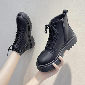 Bota Feminina de Couro Cano Curto Luna