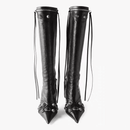 Bota Feminina de Couro Cano Longo Everly