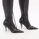 Bota Feminina de Couro Cano Longo Everly