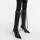 Bota Feminina de Couro Cano Longo Everly