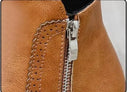 Bota Feminina de Couro Casual Clássica
