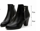 Bota Feminina de Couro Casual Clássica