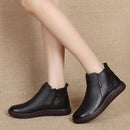 Bota Feminina de Couro Casual Diskei