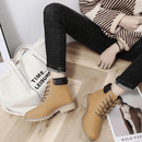 Bota Feminina de Couro Casual Fashion