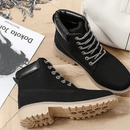 Bota Feminina de Couro Casual Fashion