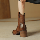 Bota Feminina de Couro Charlotte
